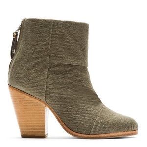 rag & bone Newbury boots size 36 in Olive Canvas